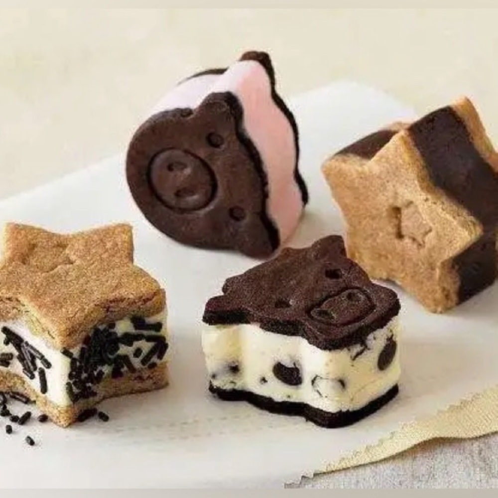 Williams Sonoma Ice Cream Sandwich Molds - Star Pig and Cow Shaped